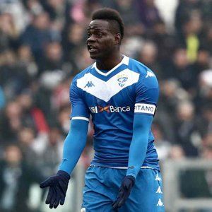 BALOTELLI #45 Brescia FC 2019-20 home football shirt Kappa M soccer jersey Italy